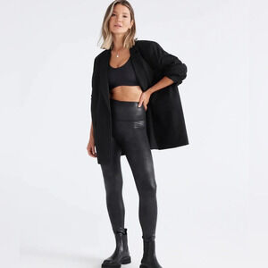 Birds Papaya X Knix Faux Leather Leggings,  size M